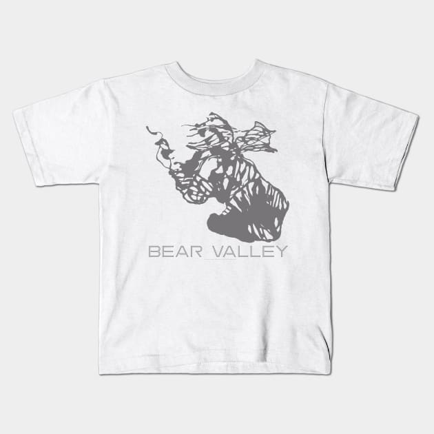 Bear Valley Mountain Resort 3D Kids T-Shirt by Mapsynergy